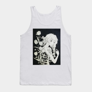 Girl Bones Flower 3 Tank Top